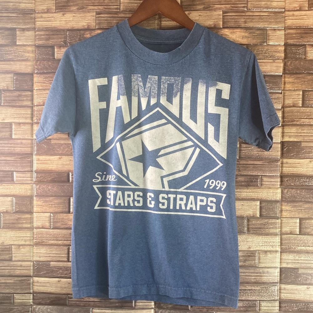 Pre Owned Small Unisex Famous Stars & Staps Since 1991 Logo Small T Shirt